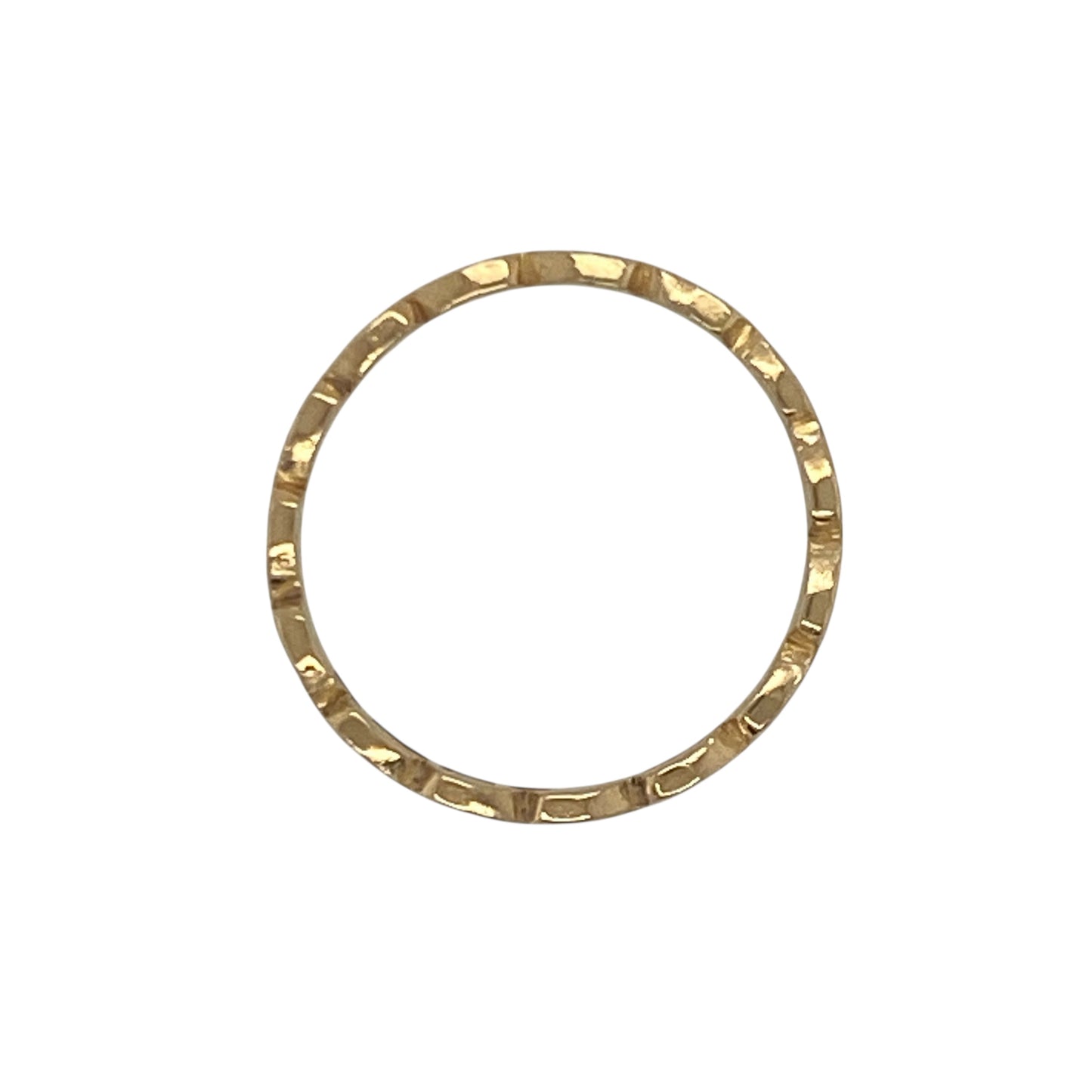 22ct Gold Patterned Band Ring