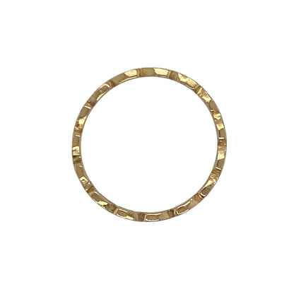 22ct Gold Patterned Band Ring