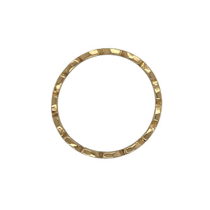 22ct Gold Patterned Band Ring