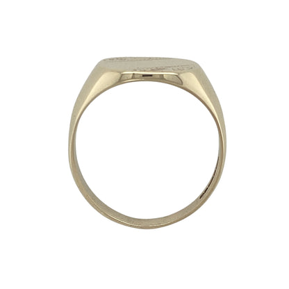 9ct Gold Patterned Signet Ring