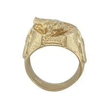 Load image into Gallery viewer, 9ct Gold Horse Head and Horseshoe Ring
