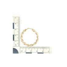 Load image into Gallery viewer, 9ct Gold Ribbon Twist Hoop Creole Earrings
