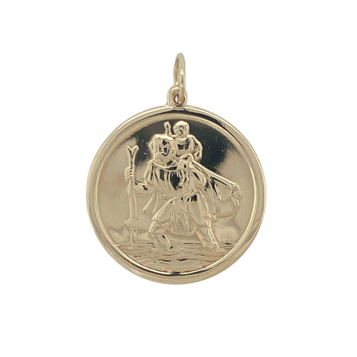 9ct Gold St Christopher Pendant