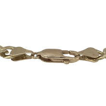Load image into Gallery viewer, Bring bold style and classic strength to your collection with this pre-owned 9ct yellow gold 8&quot; curb bracelet—a timeless design with solid presence and versatile appeal.

Design: The bracelet features traditional flat curb links with a 7mm width, offering a sleek, polished profile that lays comfortably on the wrist.
Material: Made from 9-carat yellow gold, the high-shine finish enhances the bold look of the links while providing a rich, golden glow.

