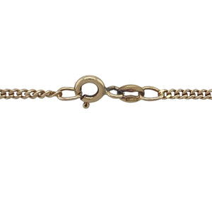 9ct Gold & Onyx Set Oval 18" Necklace