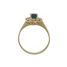 Load image into Gallery viewer, 18ct Gold Diamond &amp; Sapphire Set Cluster Ring
