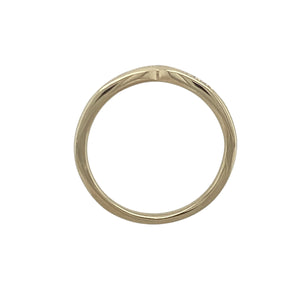 9ct Gold & Diamond Set Wishbone Ring