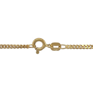 9ct Gold & Diamond Set Cut Out Square Cluster 16" Necklace