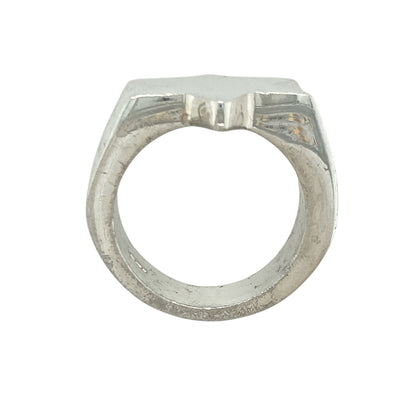 New 925 Solid Silver Star Signet Ring