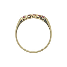 Load image into Gallery viewer, 18ct Gold &amp; Ruby Set Band Ring
