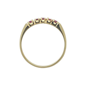 18ct Gold & Ruby Set Band Ring