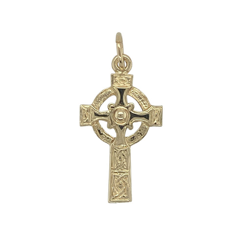 9ct Gold Celtic Cross Pendant