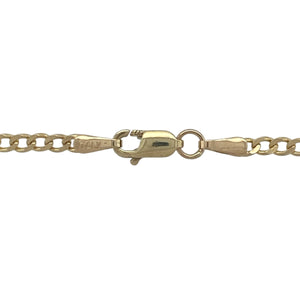 9ct Gold & Dark Green Jade Oblong 18" Necklace