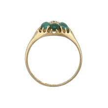 Load image into Gallery viewer, 18ct Gold Diamond &amp; Turquoise Set Flower Ring
