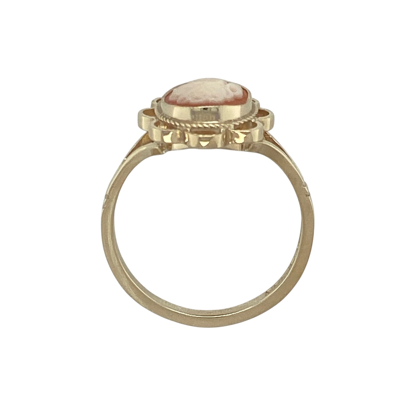 9ct Gold & Cameo Set Ring