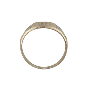 9ct Gold Patterned Signet Ring