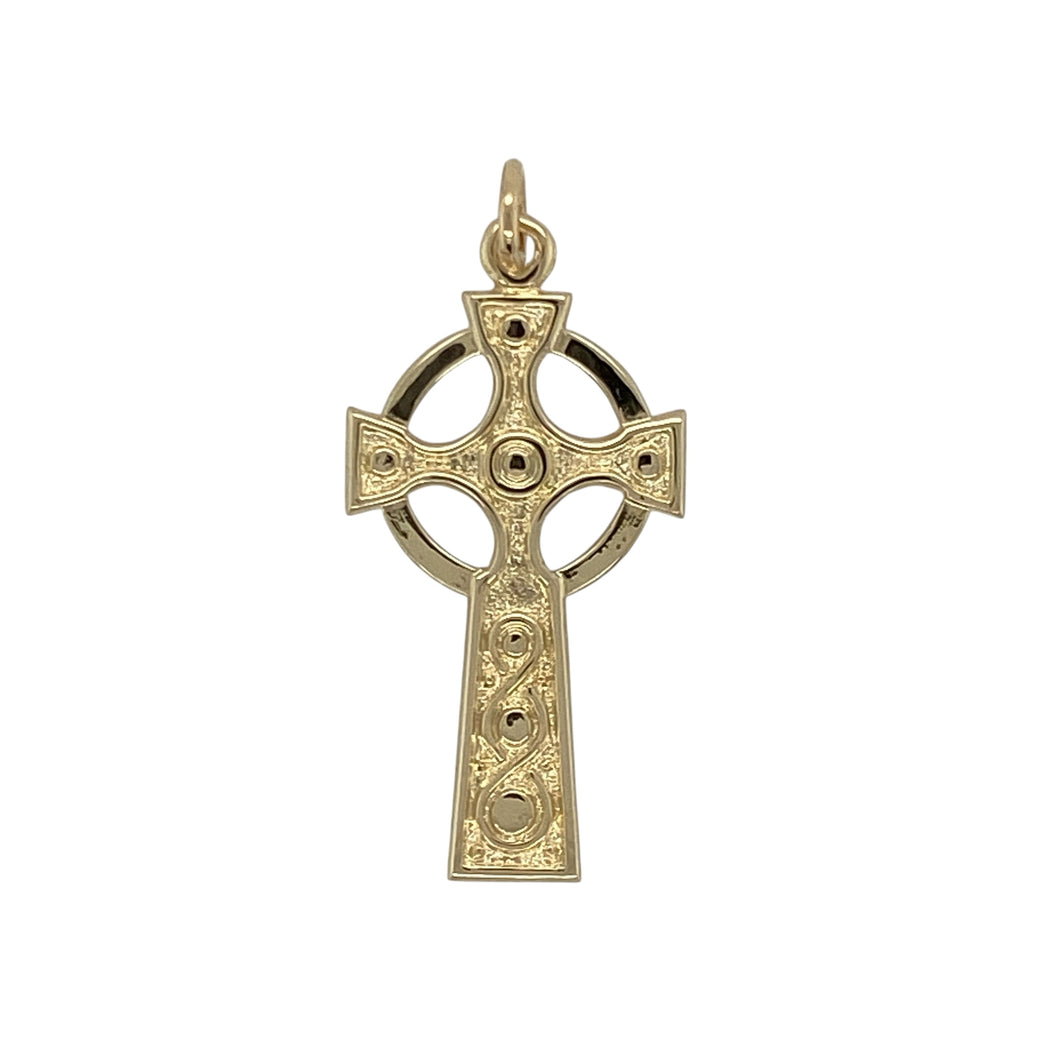 9ct Gold Celtic Cross Pendant