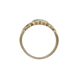 9ct Gold & Diamond Set Heart Signet Ring