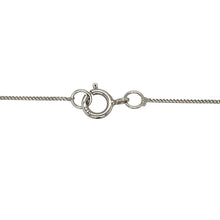 Load image into Gallery viewer, 9ct White Gold &amp; Diamond Set Cut Out Patterned Tag 18&quot; Necklace
