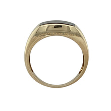 Load image into Gallery viewer, 9ct Gold Hematite &amp; Onyx Signet Ring
