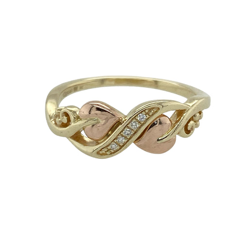 9ct Gold & Diamond Set Tree of Life Ring