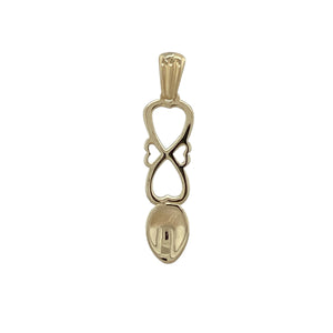 9ct Gold Welsh Celtic Lovespoon Pendant