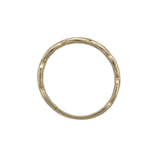 9ct Gold Celtic Open Weave Band Ring
