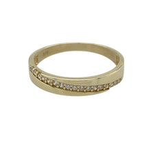 Load image into Gallery viewer, 9ct Gold &amp; Cubic Zirconia Set Band Ring
