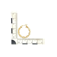 Load image into Gallery viewer, 9ct Gold Twisted Hoop Creole Earrings
