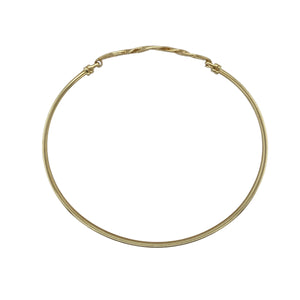 9ct Gold Celtic Knot Hinged Opening Bangle