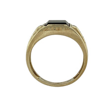 Load image into Gallery viewer, 9ct Gold Diamond &amp; Onyx Signet Ring

