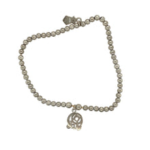 Load image into Gallery viewer, Bring refined sparkle and everyday elegance to your jewellery collection with this pre-owned 925 silver and 9ct rose gold Clogau stretchy beaded bracelet, accented with white topaz—perfect for effortless style with a touch of luxury.

Design: The bracelet features polished silver beads on a stretch band, highlighted with 9ct rose gold detailing and a sparkling white topaz accent for subtle brilliance.

