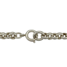 Load image into Gallery viewer, Bring classic length and versatile style to your jewellery collection with this pre-owned 925 silver belcher chain necklace, featuring a timeless design and comfortable weight—perfect for layering or standalone wear.

Design: This 30-inch chain features a traditional belcher link style with 5mm wide round links, offering a smooth and balanced look with extended length.
Material: Made from solid 925 sterling silver, the polished finish adds brightness and a refined touch to the simple, elegant design.

