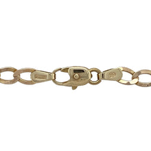 Load image into Gallery viewer, Bring classic simplicity and warm golden shine to your jewellery collection with this pre-owned 9ct yellow gold curb chain—perfect for everyday wear or pairing with your favourite pendants.

Design: This 20-inch chain features a traditional curb link style with a 4mm width, offering a smooth, flat profile for comfortable daily wear.
Material: Made from solid 9-carat yellow gold, the polished finish enhances the rich golden tone and timeless appeal.


