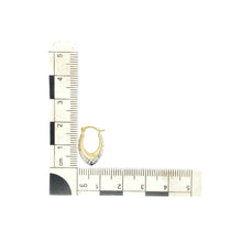 Load image into Gallery viewer, 9ct Gold Patterned Creole Earrings
