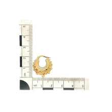 Load image into Gallery viewer, 9ct Gold Fancy Hoop Creole Earrings
