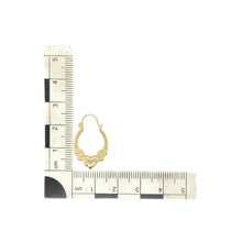 Load image into Gallery viewer, 9ct Gold Heart Oval Creole Earrings
