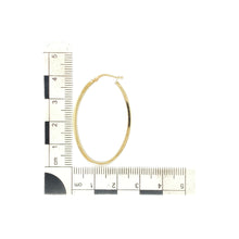 Load image into Gallery viewer, 9ct Gold Plain Oval Creole Earrings
