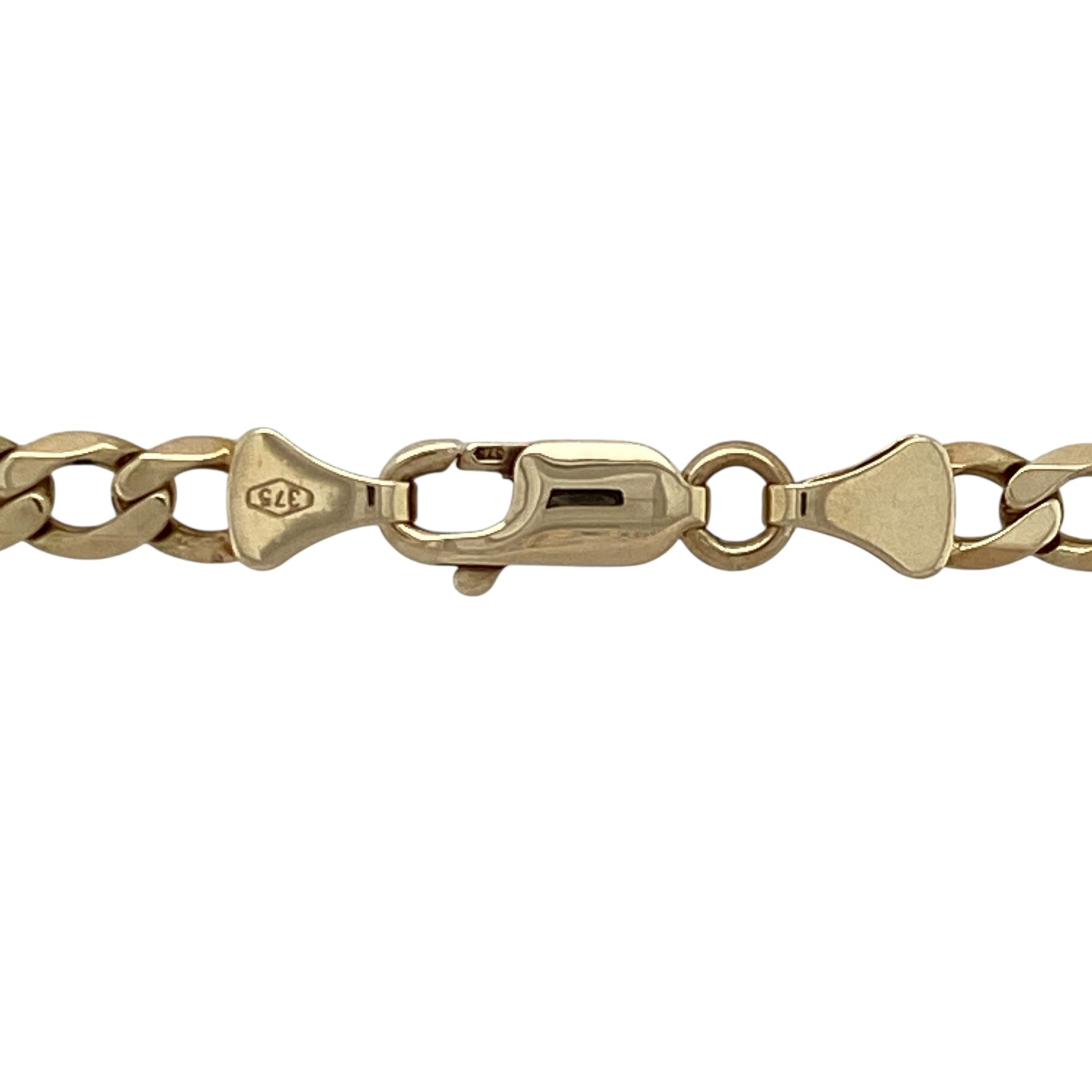 Bring classic style and lasting quality to your jewellery collection with this pre-owned 9ct yellow gold curb chain—perfect for everyday wear or pairing with your favourite pendant.

Design: The chain features 5mm wide curb links with a smooth, polished finish for a timeless and versatile look.
Material: Made from 9-carat yellow gold, the polished surface enhances the warm golden tone and sleek link design.
