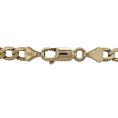 Bring classic style and lasting quality to your jewellery collection with this pre-owned 9ct yellow gold curb chain—perfect for everyday wear or pairing with your favourite pendant.

Design: The chain features 5mm wide curb links with a smooth, polished finish for a timeless and versatile look.
Material: Made from 9-carat yellow gold, the polished surface enhances the warm golden tone and sleek link design.
