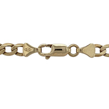 Load image into Gallery viewer, Bring classic style and lasting quality to your jewellery collection with this pre-owned 9ct yellow gold curb chain—perfect for everyday wear or pairing with your favourite pendant.

Design: The chain features 5mm wide curb links with a smooth, polished finish for a timeless and versatile look.
Material: Made from 9-carat yellow gold, the polished surface enhances the warm golden tone and sleek link design.

