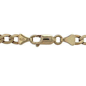 Bring classic style and lasting quality to your jewellery collection with this pre-owned 9ct yellow gold curb chain—perfect for everyday wear or pairing with your favourite pendant.

Design: The chain features 5mm wide curb links with a smooth, polished finish for a timeless and versatile look.
Material: Made from 9-carat yellow gold, the polished surface enhances the warm golden tone and sleek link design.
