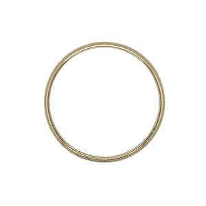9ct Gold 3mm Milgrain Edge Wedding Band Ring