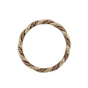 9ct Welsh Gold Twisted Band Ring