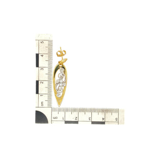 18ct Gold & Diamond Set Clogau Tree of Life Drop Earrings