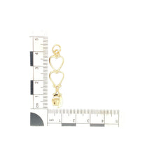 Load image into Gallery viewer, 9ct Gold Welsh Double Heart Lovespoon Pendant
