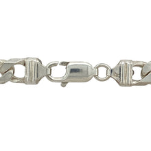 Load image into Gallery viewer, Bring classic style and solid presence to your collection with this pre-owned 925 silver curb chain—perfect for everyday wear or making a confident statement.

Design: The chain features 8mm wide curb links, offering a sleek and timeless look.
Material: Made from 925 sterling silver, the polished finish enhances the bright tone and smooth contours of each link.

