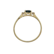 Load image into Gallery viewer, 9ct Gold Diamond &amp; Sapphire Set Trilogy Ring
