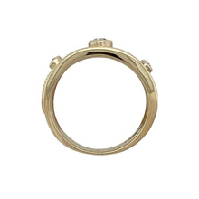 Load image into Gallery viewer, 9ct Gold &amp; Cubic Zirconia Set Trilogy Band Ring
