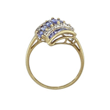 Load image into Gallery viewer, 9ct Gold Diamond &amp; Tanzanite Set Fancy Ring
